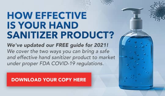 hand sanitizer testing