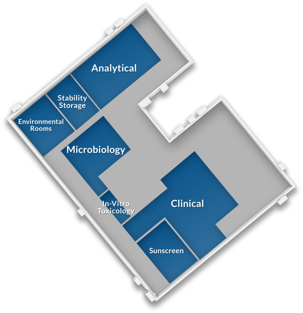 floor plan showing the layout of CPT Labs